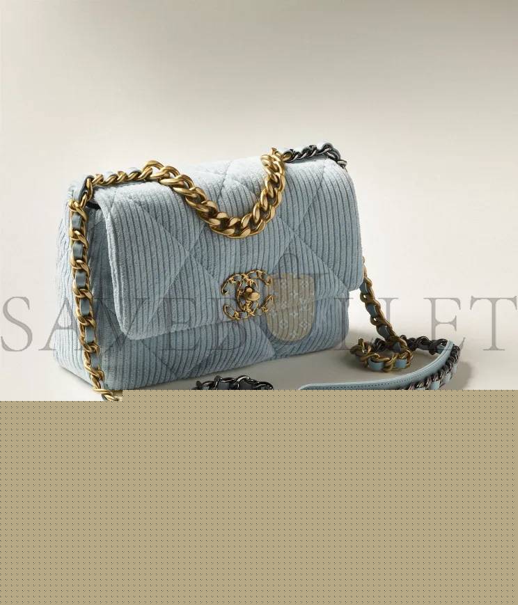 Ch*el Ch*el 19 handbag gold hardware  as1160 b08964 nj582 （26*16*9cm）